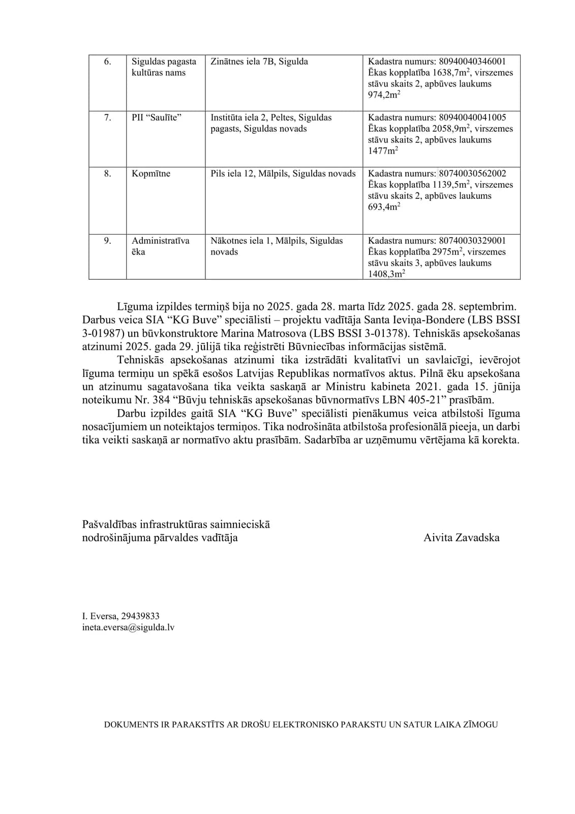 Rekomendācijas vēstule — Siguldas novada pašvaldība (2/2)